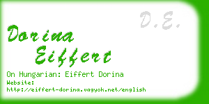 dorina eiffert business card